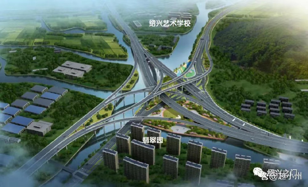 绍兴市越东路跨江大桥